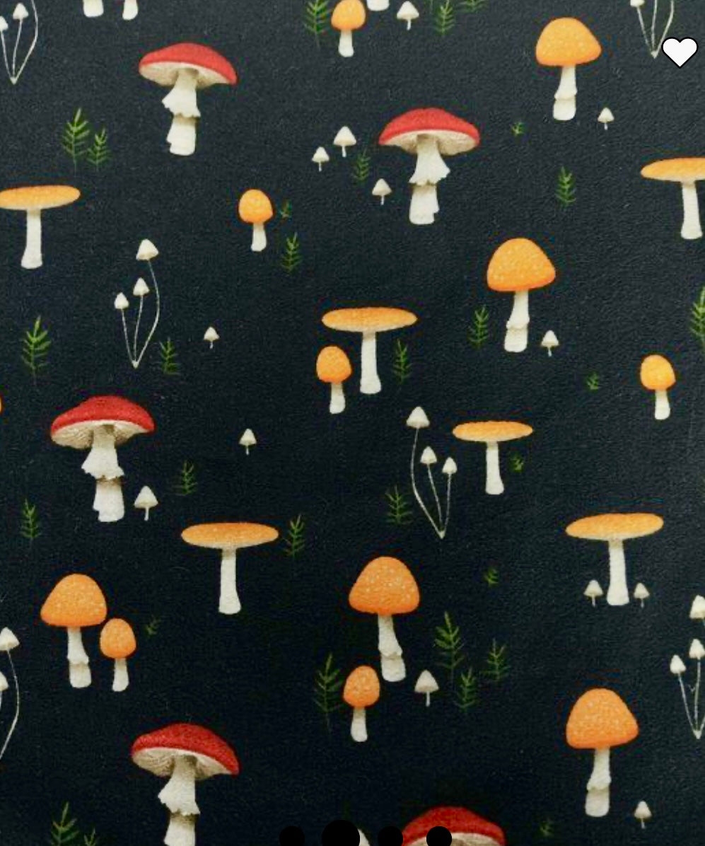 2-Piece Long Sleeve Snug Fit Pajama Set- Mushroom Sprout