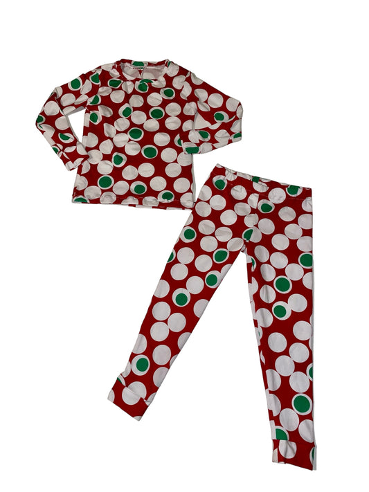 2-Piece Long Sleeve Snug Fit Pajama Set- Winter Dots